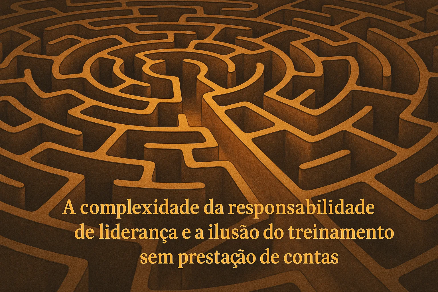 Imagem de capa para o artigo: “O time precisa de mais treinamento” — ilusão que mantém o líder sem responsabilidade