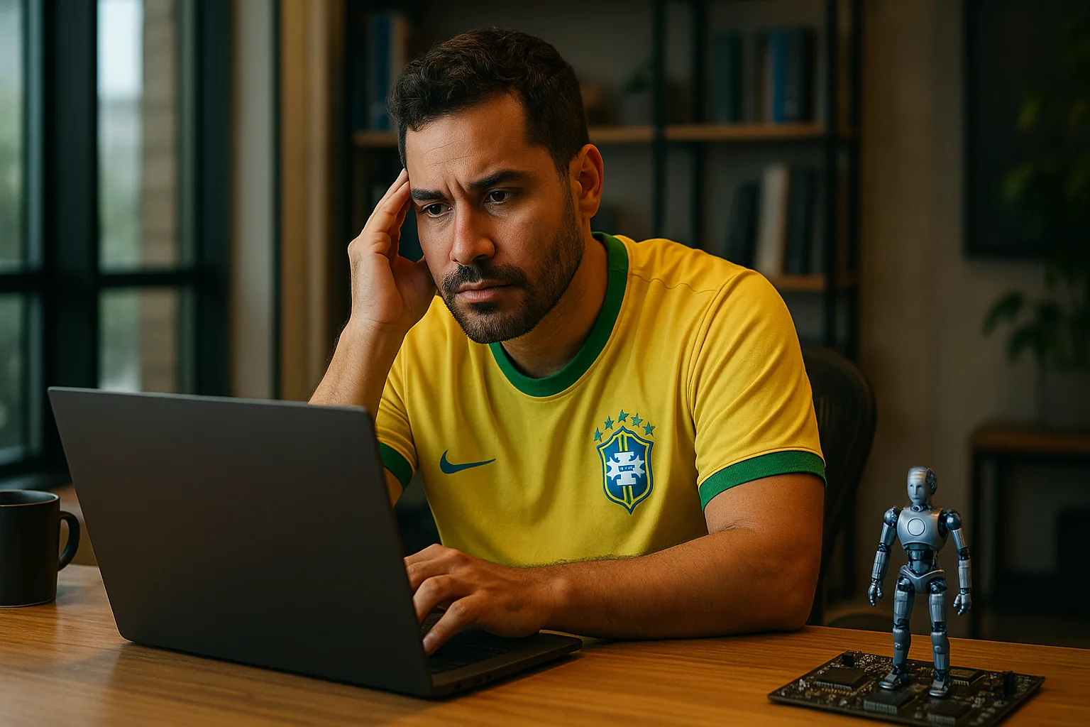 Imagem de capa para o artigo: Empresas Tradicionais Perdem para IA First como Brasil na Copa 2026