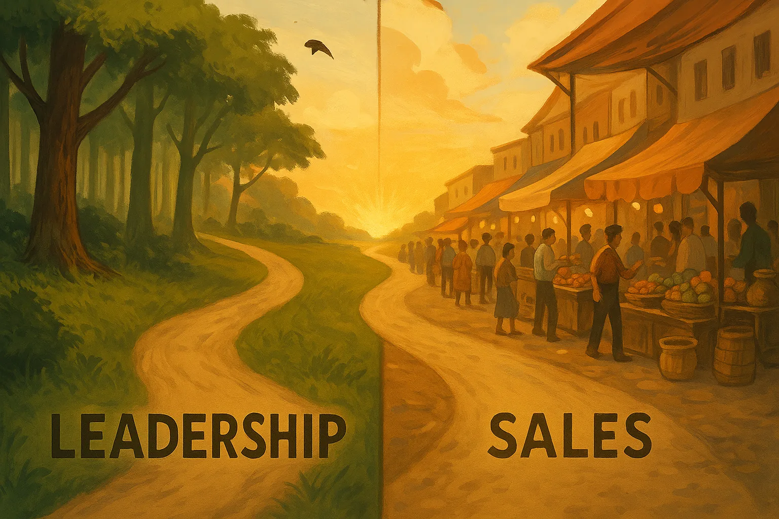 Imagem de capa para o artigo: “Liderança e vendas são temas separados” — a crença que mantém sua empresa commodity