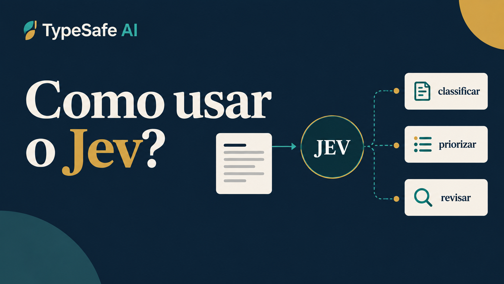 Como usar o Jev: decisões semânticas estruturadas em uma operação governada